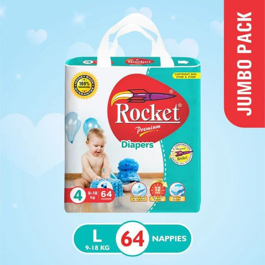 Rocket premium no4 64diapers