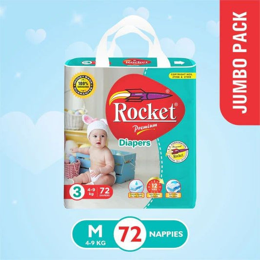 Rocket premium no3 72diapers