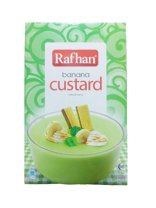 Rafhan banana custard 275gm