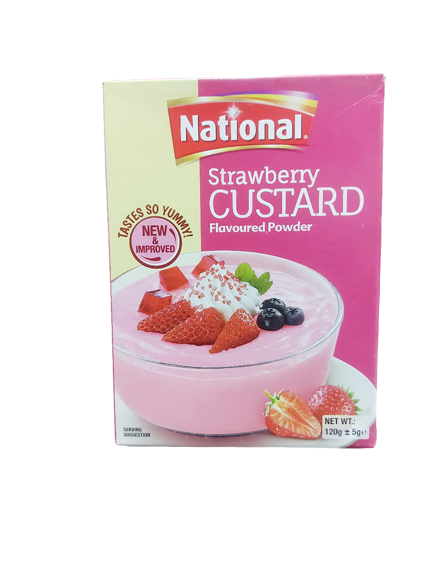 National strawberry custard 120gm