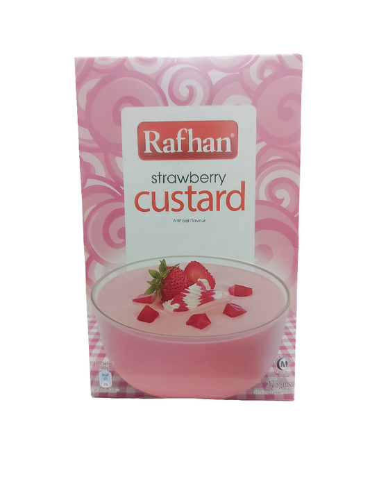 Rafhan strawbery custard 275gm